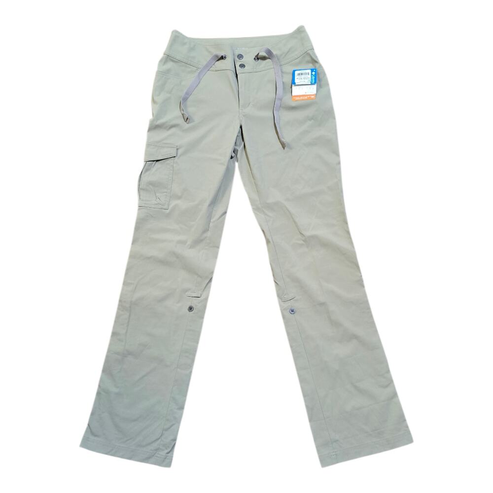 NWT Columbia Women's City Slickerz Roll Up Pant Size 8 Long Khaki Tan